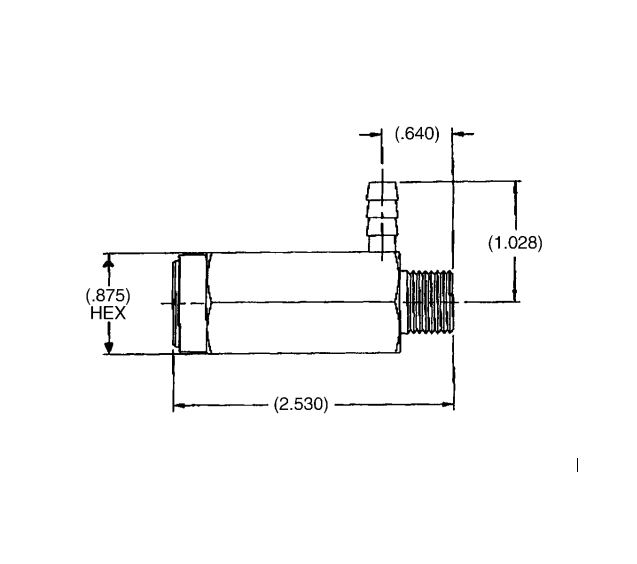 Cold Water Safety Relief Valve with 1/4" Barb