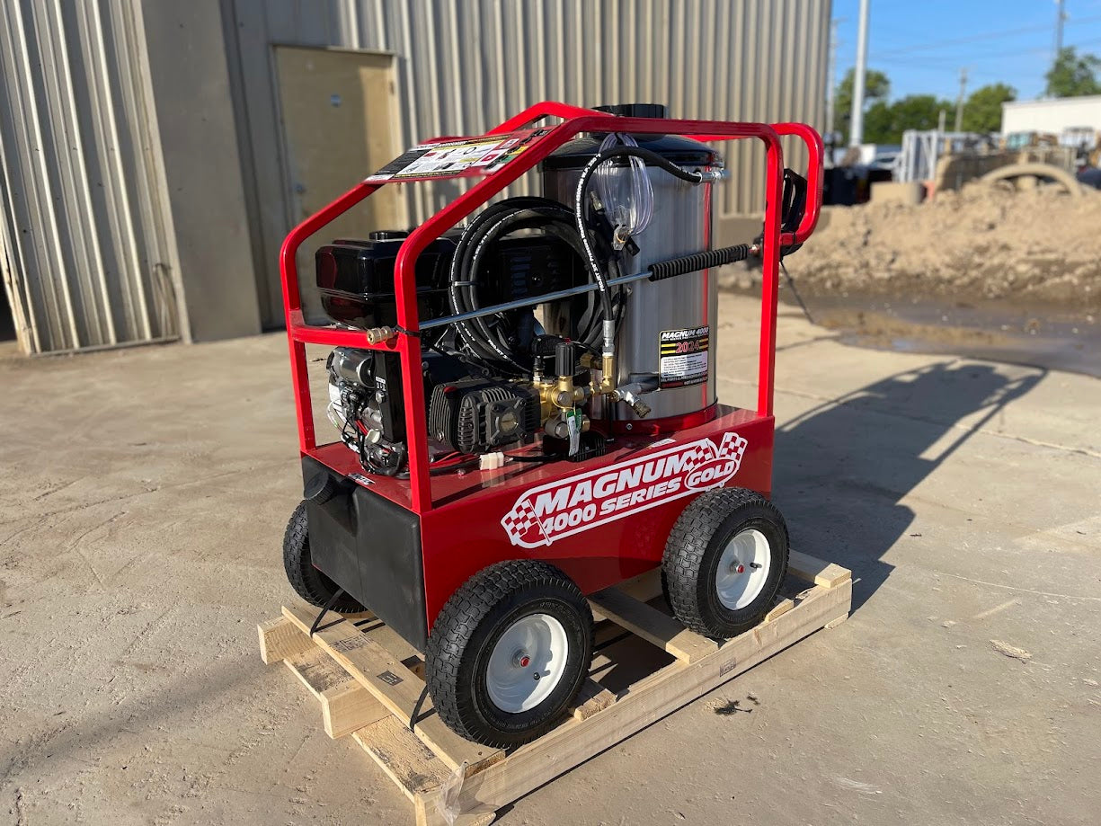 Magnum 4000 Hot Power Washer with Lifan Engine and EK440 Pump 3.5 GPM at 4,000 PSI
