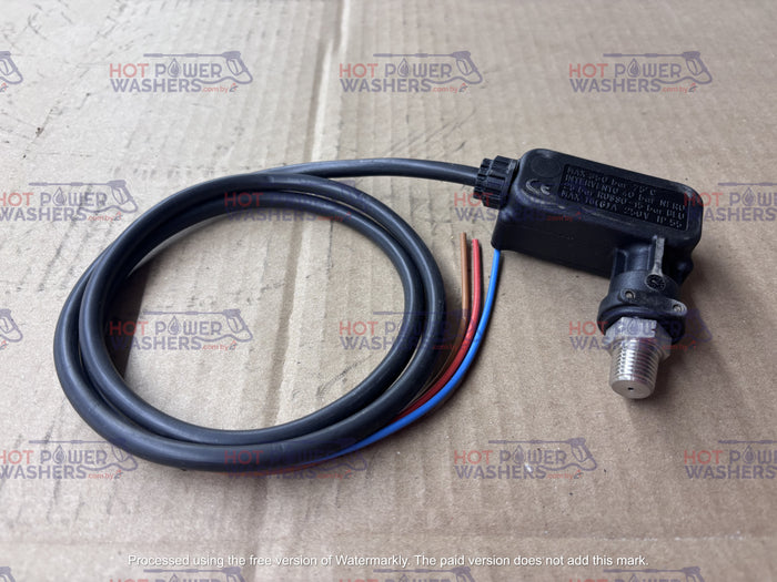 Pressure Switch, Black, Stainless Steel, 5,000 PSI, 1/4" Inlet, 580 Switching, GP
