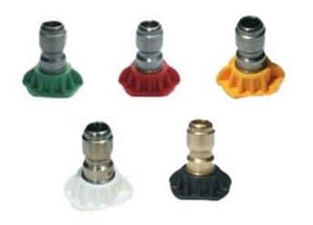Nozzle Assortment (5) Pack, 0°, 15°, 25°, 40°, 65° Nozzles