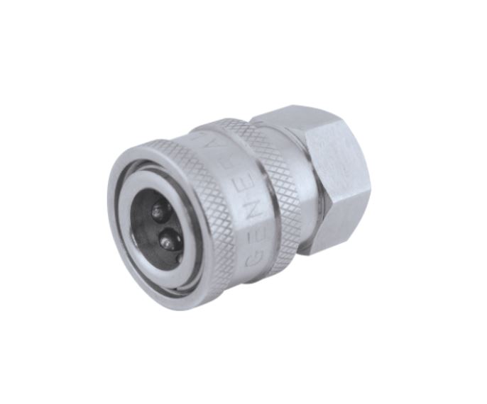 Fitting, Quick Connect, Female Socket 1/4", Female NPT 1/4", Stainless Steel