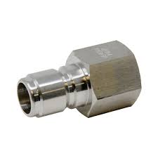 Fitting, Quick Connect, Male Plug 1/2″, Female NPT 1/2", Stainless Steel