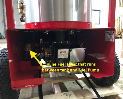 Inline Fuel Filter with 1/4" Barb
