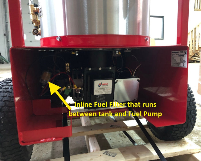Inline Fuel Filter with 1/4" Barb