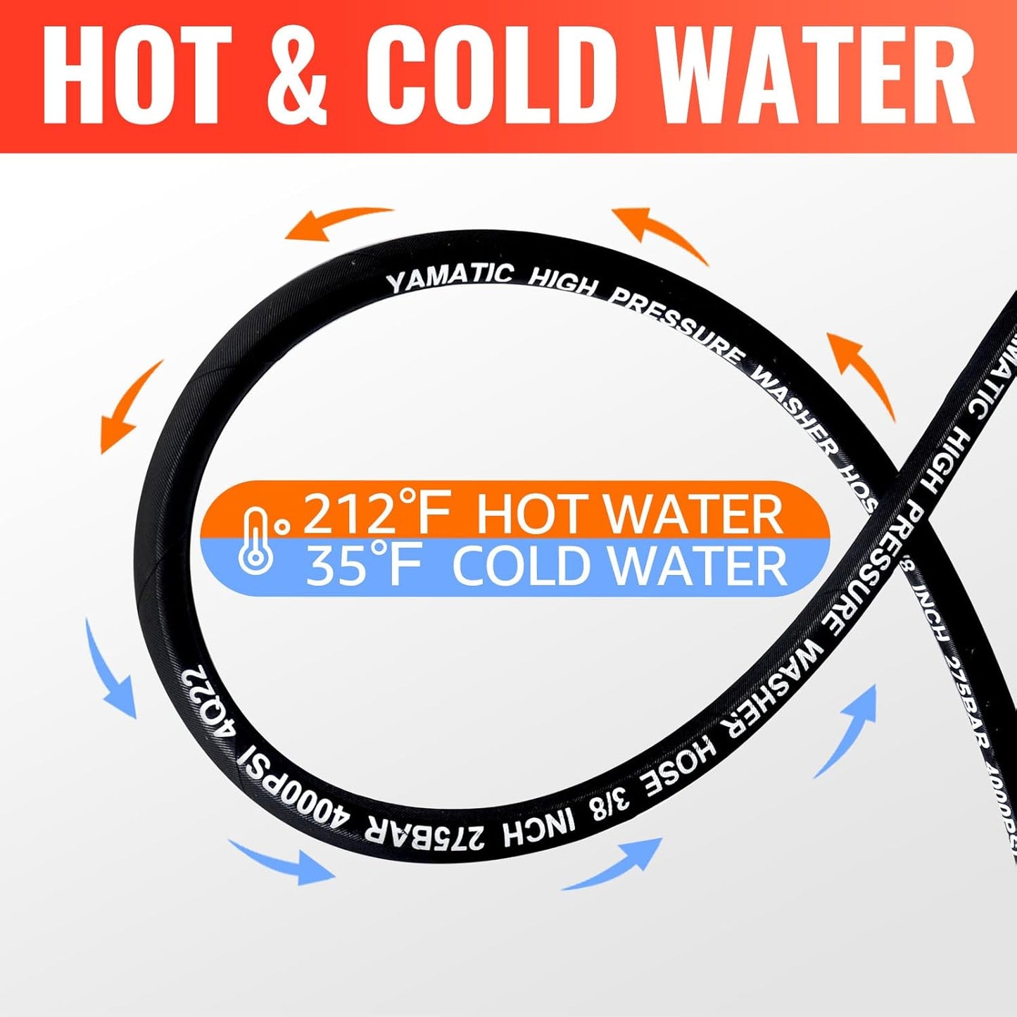 3' Leader, 3/8" Hose, 3/8" NPT Male x 3/8" NPT Male Swivel