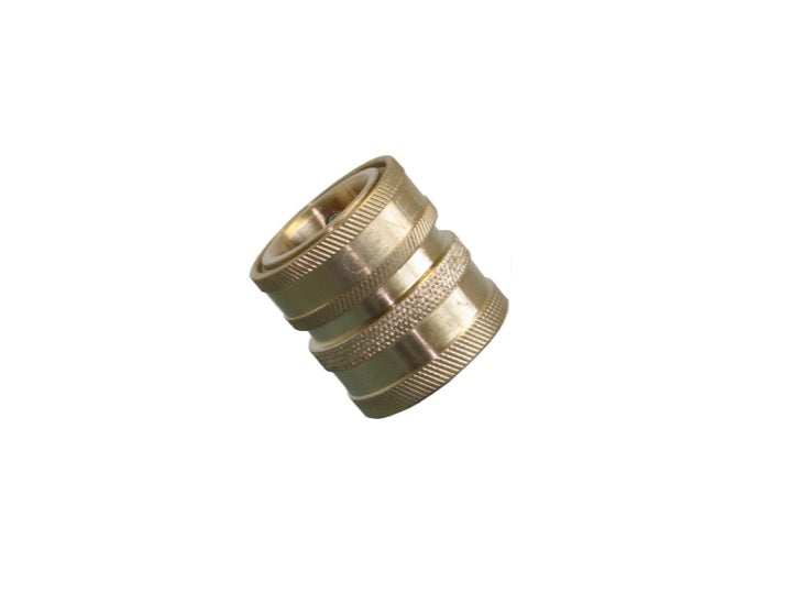 Fitting, Quick Connect, Garden, Inlet Female 3/4" x 1/2" QD Female Outlet, Brass