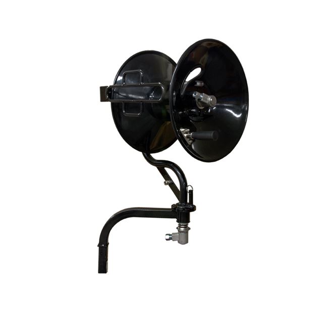 General Pump 200 foot swivel hose reel with folding handle and mounting bracket