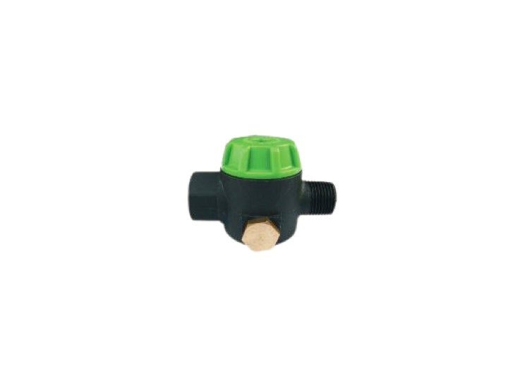 General Pump inline inlet filter with green cap and brass fitting