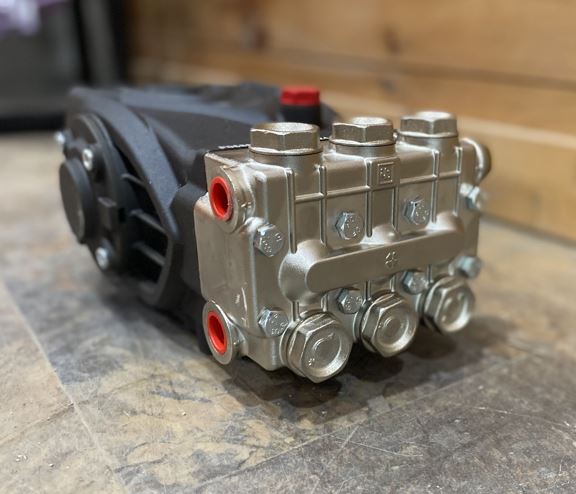 Front angled view of General Pump TS2021 direct drive pump with 24mm shaft