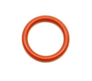 Orange high temperature silicone O-ring, 3/8 inch, sold in pack of 10