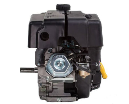 Carburetor and electric start components on Lifan 15 HP gas engine