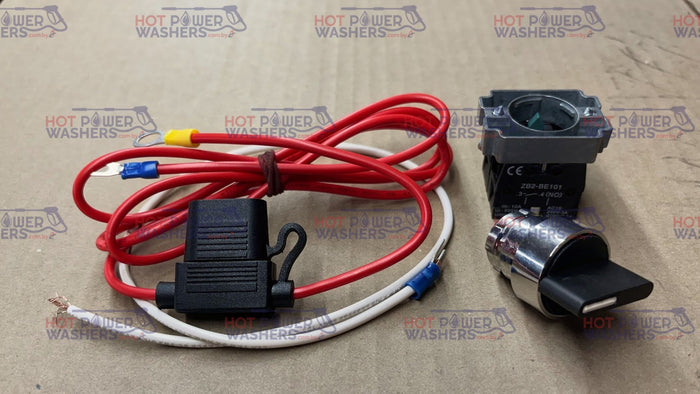 Wiring harness with inline fuse holder and on/off switch for Magnum 4000 pressure washer