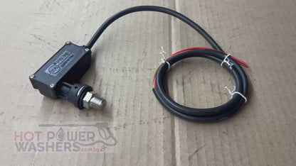 Pressure Switch, Black, Stainless Steel, 5,000 PSI, 1/4" Inlet, 580 Switching, GP